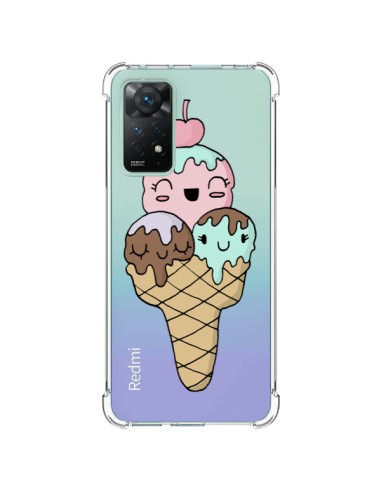 Coque Xiaomi Redmi Note 11 Pro Ice Cream Glace Summer Ete Cerise Transparente - Claudia Ramos