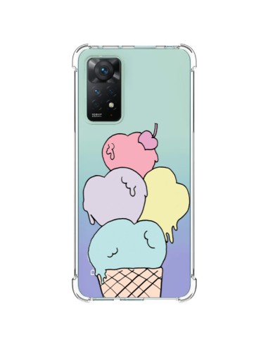 Coque Xiaomi Redmi Note 11 Pro Ice Cream Glace Summer Ete Coeur Transparente - Claudia Ramos