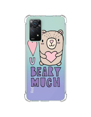 Xiaomi Redmi Note 11 Pro Case I Love You Beary Much Nounours Clear - Claudia Ramos