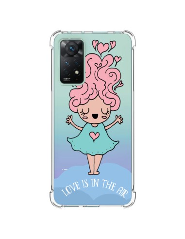 Xiaomi Redmi Note 11 Pro Case Love Is In The Air Girl Clear - Claudia Ramos