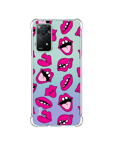 Coque Xiaomi Redmi Note 11 Pro Lèvres Lips Bouche Kiss Transparente - Claudia Ramos