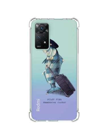 Coque Xiaomi Redmi Note 11 Pro Pilot Fish Poisson Pilote Transparente - Eric Fan