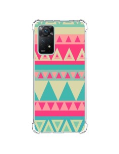 Coque Xiaomi Redmi Note 11 Pro Azteque Rose Vert - Eleaxart