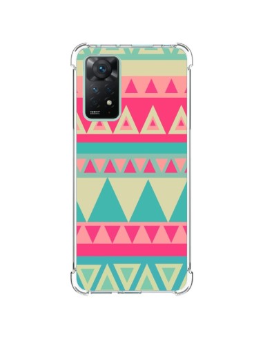 Coque Xiaomi Redmi Note 11 Pro Azteque Rose Vert - Eleaxart