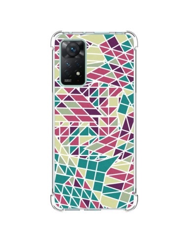 Cover Xiaomi Redmi Note 11 Pro Azteco Triangoli Verde Viola - Eleaxart