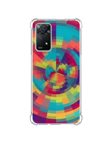 Cover Xiaomi Redmi Note 11 Pro Spirale di Colori Rosso Verde - Eleaxart