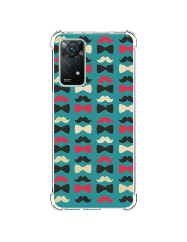 Coque Xiaomi Redmi Note 11 Pro Hipster Moustache Noeud Papillon - Eleaxart