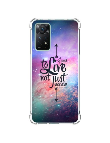 Coque Xiaomi Redmi Note 11 Pro I want to live Je veux vivre - Eleaxart