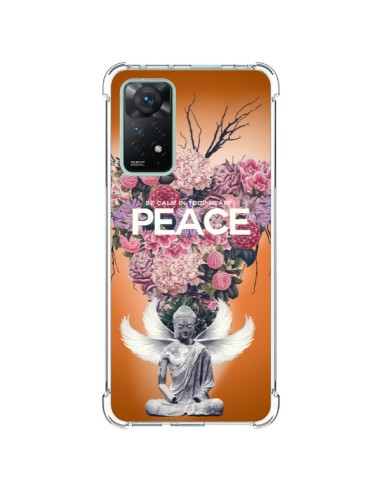 Coque Xiaomi Redmi Note 11 Pro Peace Fleurs Buddha - Eleaxart
