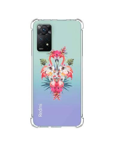 Coque Xiaomi Redmi Note 11 Pro Tropicales Flamingos Tropical Flamant Rose Summer Ete - Eleaxart