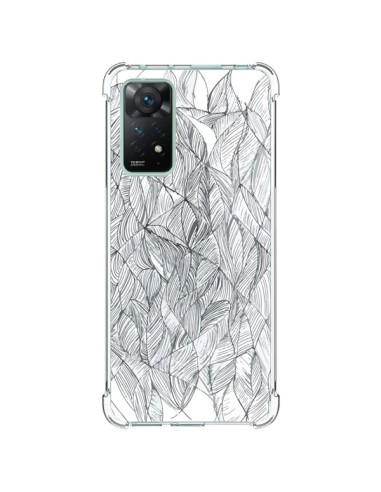 Xiaomi Redmi Note 11 Pro Case Leaves Black and White - Léa Clément