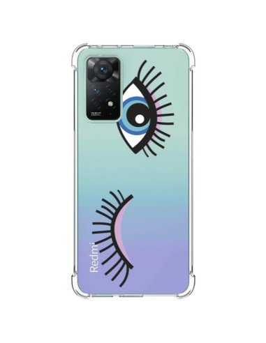 Xiaomi Redmi Note 11 Pro Case Eyes Blue Clear - Léa Clément