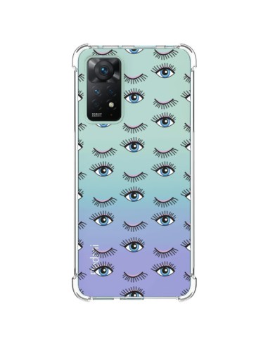 Xiaomi Redmi Note 11 Pro Case Eyes Blue Mosaic Clear - Léa Clément