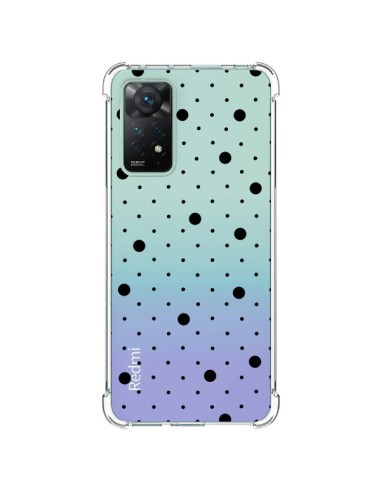 Coque Xiaomi Redmi Note 11 Pro Point Noir Pin Point Transparente - Project M