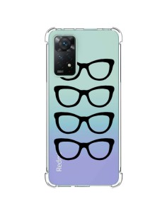 Coque Xiaomi Redmi Note 11 Pro Sunglasses Lunettes Soleil Noir Transparente - Project M