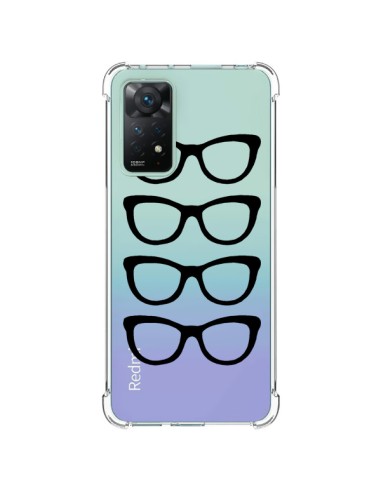 Cover Xiaomi Redmi Note 11 Pro Occhiali da Sole Nero Trasparente - Project M