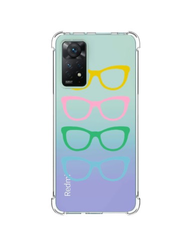 Cover Xiaomi Redmi Note 11 Pro Occhiali da Sole Colorati Trasparente - Project M