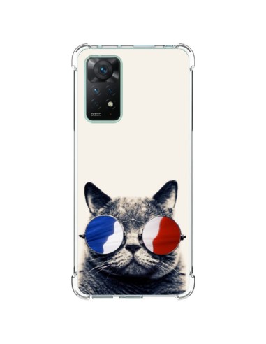 Coque Xiaomi Redmi Note 11 Pro Chat à lunettes françaises - Gusto NYC