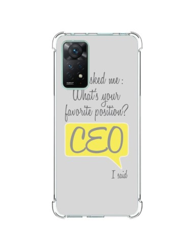 Coque Xiaomi Redmi Note 11 Pro What's your favorite position CEO I said, jaune - Shop Gasoline