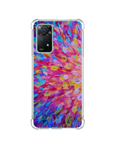 Coque Xiaomi Redmi Note 11 Pro Fleurs Bleues Roses Splash - Ebi Emporium