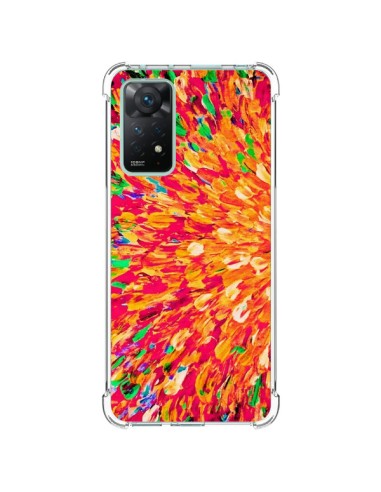 Coque Xiaomi Redmi Note 11 Pro Fleurs Oranges Neon Splash - Ebi Emporium