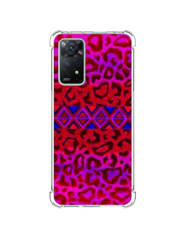 Coque Xiaomi Redmi Note 11 Pro Tribal Leopard Rouge - Ebi Emporium