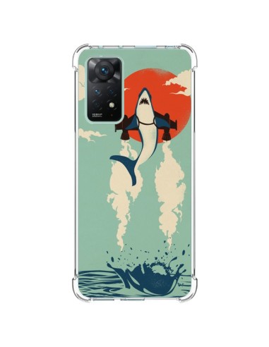 Coque Xiaomi Redmi Note 11 Pro Requin Avion Volant - Jay Fleck