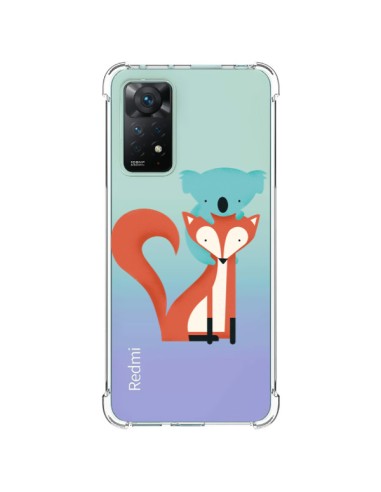Cover Xiaomi Redmi Note 11 Pro Volpe e Koala Amore Trasparente - Jay Fleck