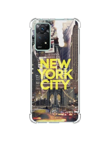 Coque Xiaomi Redmi Note 11 Pro New York City Jaune - Javier Martinez