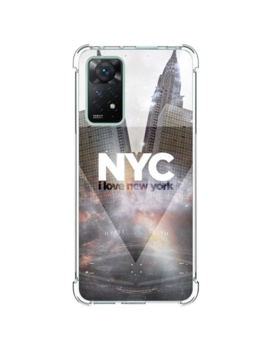 Coque Xiaomi Redmi Note 11 Pro I Love New York City Gris - Javier Martinez