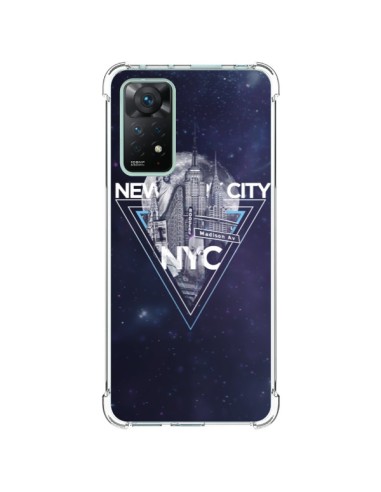 Coque Xiaomi Redmi Note 11 Pro New York City Triangle Bleu - Javier Martinez