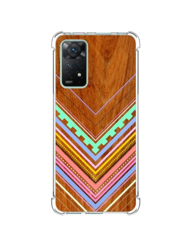 Coque Xiaomi Redmi Note 11 Pro Azteque Arbutus Pastel Bois Aztec Tribal - Jenny Mhairi