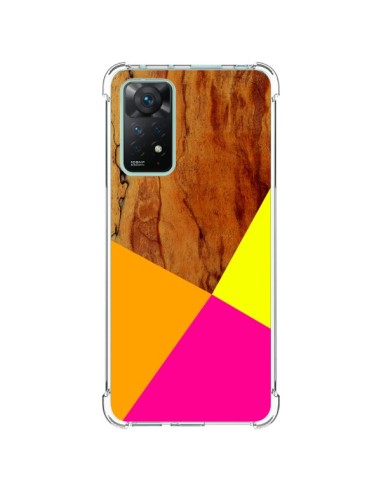 Xiaomi Redmi Note 11 Pro Case Wooden Colour Block Wood Aztec Tribal - Jenny Mhairi