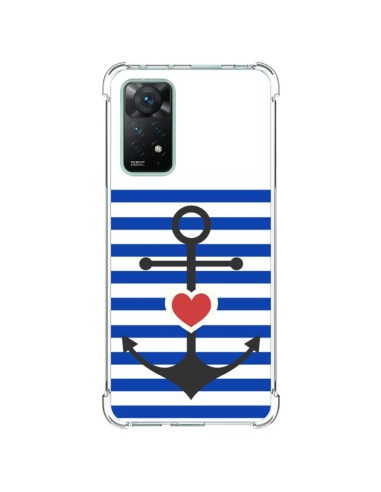 Coque Xiaomi Redmi Note 11 Pro Mariniere Encre Marin Coeur - Jonathan Perez