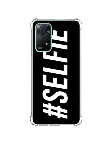 Coque Xiaomi Redmi Note 11 Pro Hashtag Selfie Noir Horizontal - Jonathan Perez