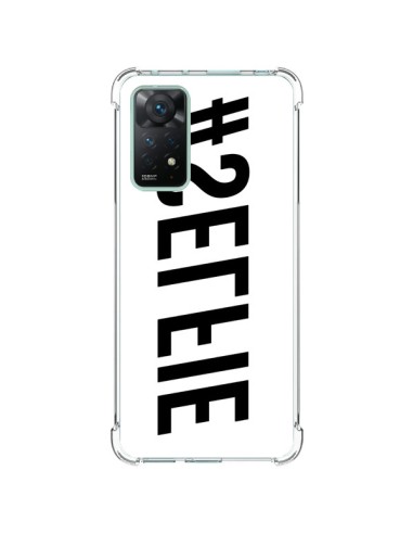 Coque Xiaomi Redmi Note 11 Pro Hashtag Selfie Noir Inversé Horizontal - Jonathan Perez