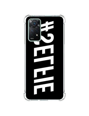 Coque Xiaomi Redmi Note 11 Pro Hashtag Selfie Blanc Inversé Horizontal - Jonathan Perez