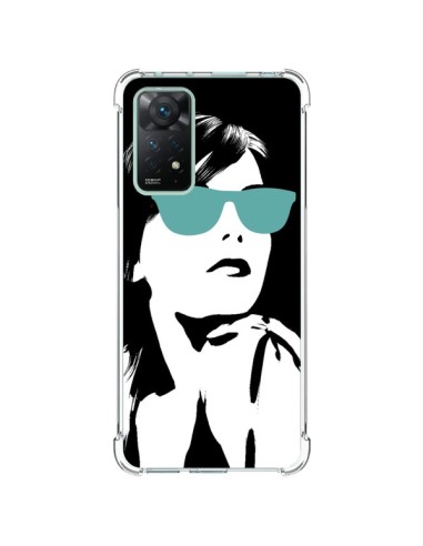 Coque Xiaomi Redmi Note 11 Pro Fille Lunettes Bleues - Jonathan Perez