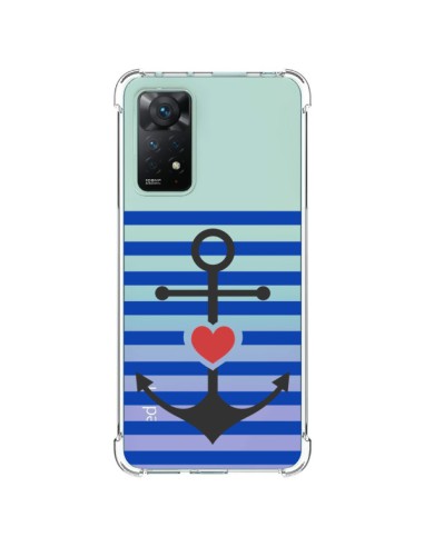 Coque Xiaomi Redmi Note 11 Pro Mariniere Ancre Marin Coeur Transparente - Jonathan Perez