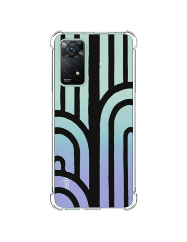 Coque Xiaomi Redmi Note 11 Pro Geometric Noir Transparente - Dricia Do