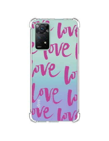 Coque Xiaomi Redmi Note 11 Pro Love Love Love Amour Transparente - Dricia Do