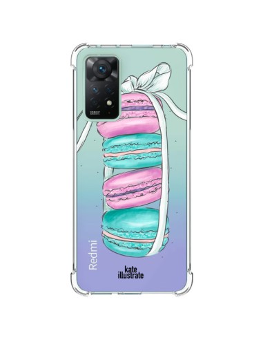 Xiaomi Redmi Note 11 Pro Case Macarons Pink Mint Clear - kateillustrate