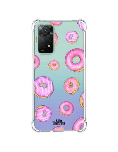 Cover Xiaomi Redmi Note 11 Pro Ciambelle Rosa Trasparente - kateillustrate