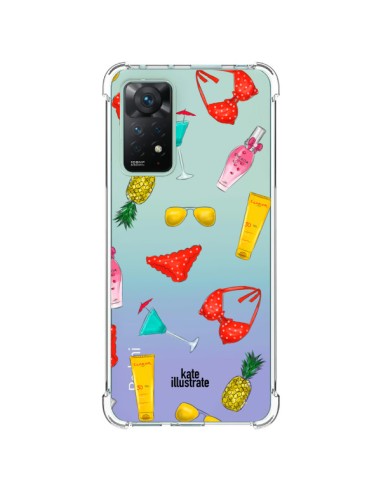 Cover Xiaomi Redmi Note 11 Pro Summer Essentials Estate Essenziale Trasparente - kateillustrate