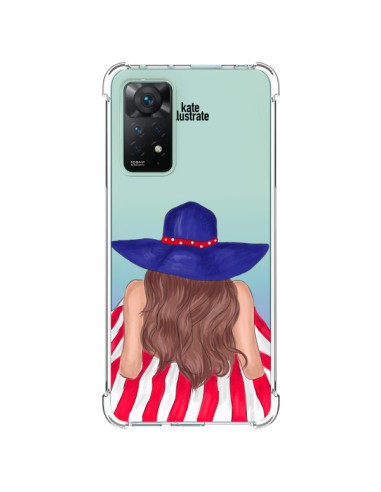 Coque Xiaomi Redmi Note 11 Pro Beah Girl Fille Plage Transparente - kateillustrate