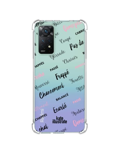 Coque Xiaomi Redmi Note 11 Pro Ballerina Ballerine Mots Transparente - kateillustrate