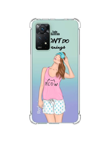 Xiaomi Redmi Note 11 Pro Case I Don't Do Mornings Matin Clear - kateillustrate