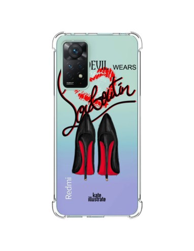 Cover Xiaomi Redmi Note 11 Pro The Devil Wears Shoes Diavolo Scarpe Trasparente - kateillustrate