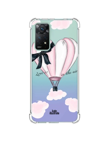 Coque Xiaomi Redmi Note 11 Pro Love is in the Air Love Montgolfier Transparente - kateillustrate