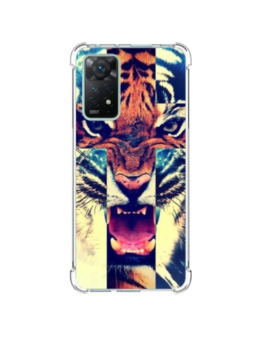 Coque Xiaomi Redmi Note 11 Pro Tigre Swag Croix Roar Tiger - Laetitia